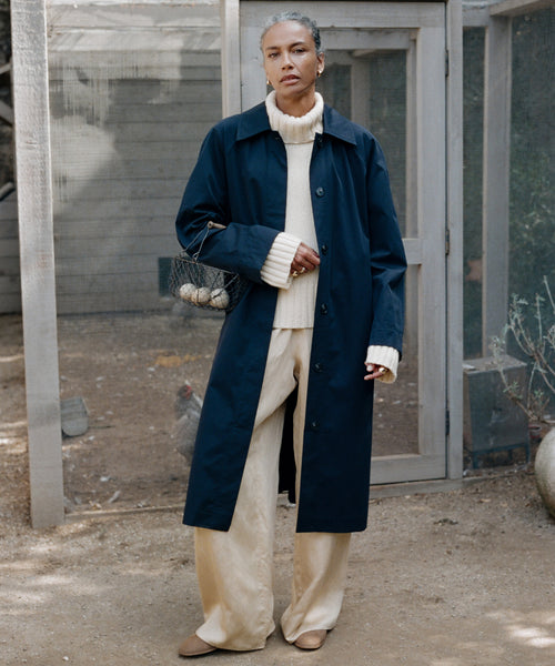美品marno jane coat ネイビー Leo Trench Coat | Jenni Kayne