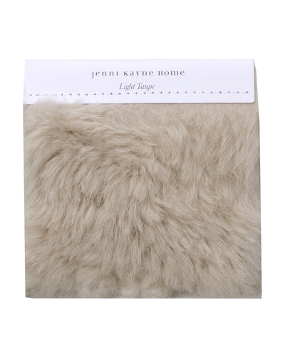 Fabric Swatch Light Taupe Shearling | Jenni Kayne