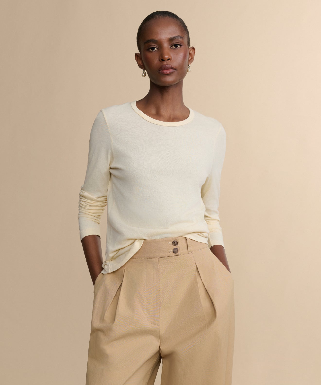 Long-Sleeve Slim Tee | Jenni Kayne