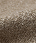 Close-up of the Fabric Swatch Performance Natural, showcasing its textured, grid-like pattern and visible fibers with a gentle fold—perfect for pairing with the Outdoor Brentwood Chair or Ottoman.
