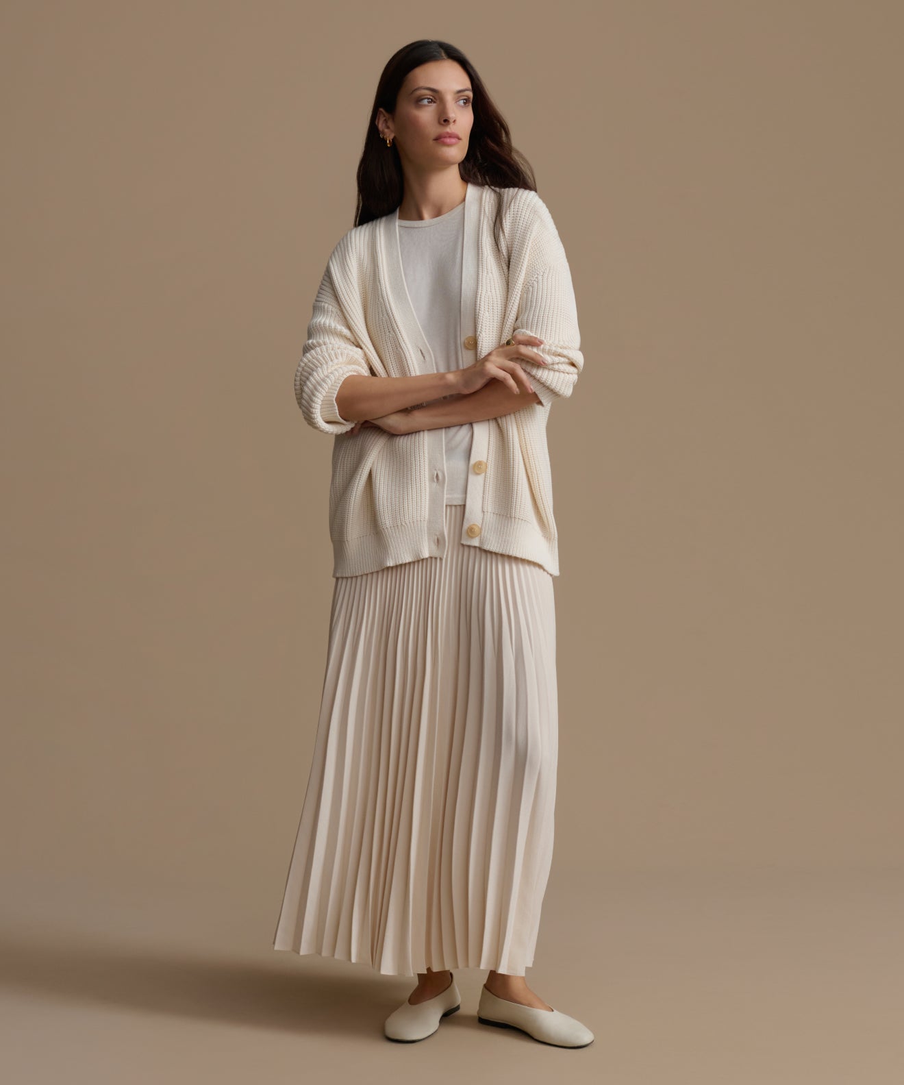 ニット+セーター me OHANA FINE KNIT PLEATS T IVORY THE SHOP TK ニット セーター 美人フレンチニット「8色展開/WEB限定