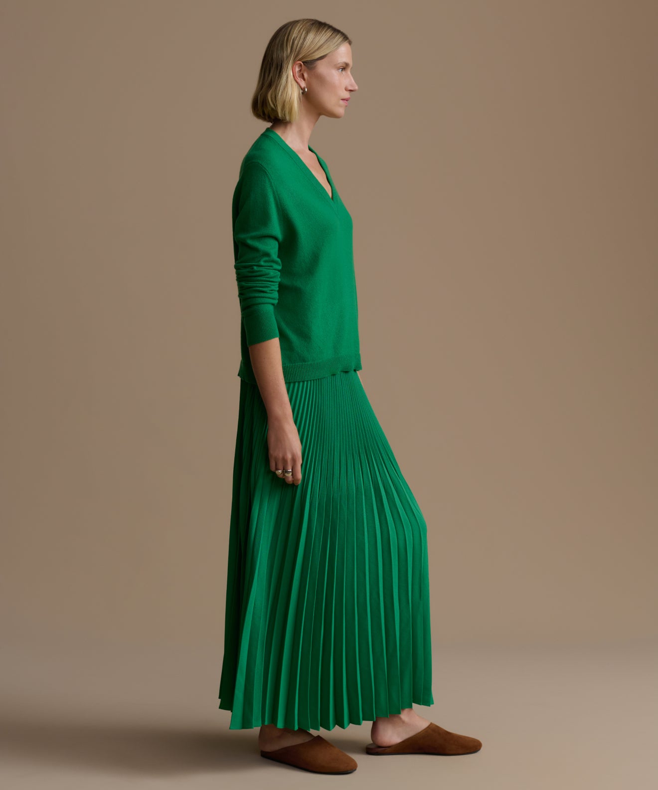 Jenni Kayne Pleated Women Skirt - Green Jenni Kayne Pleated Women Skirt - Green
