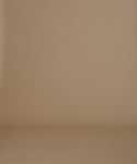 Thumbnail for video: A woman wearing a light gray ribbed turtleneck sweater and an olive green skirt, standing against a solid tan studio background.