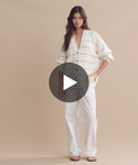 Thumbnail for video: Model wearing Chloe Cardigan.