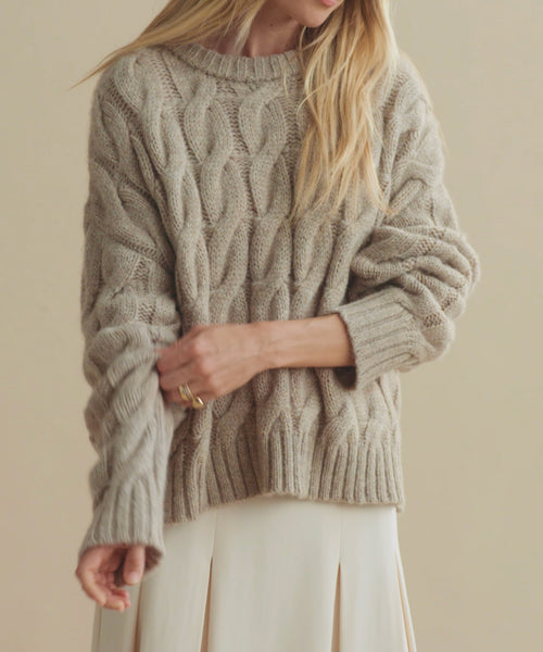 Cable Serena Crewneck | Jenni Kayne