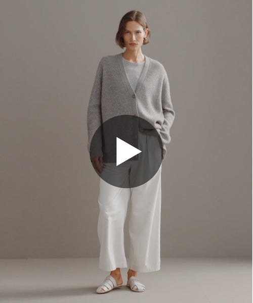 Women's Cashmere Cocoon Cardigan Heather Grey | Jenni Kayne