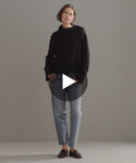 Thumbnail for video: Model wearing Cashmere Jackie Sweater in-studio.