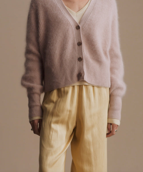 Peyton Cardigan | Brushed Cashmere Puff Sleeve | Jenni Kayne