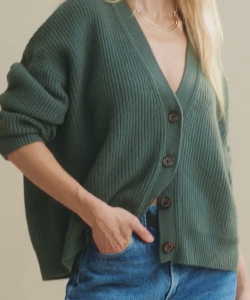 Cropped Cashmere Cocoon Cardigan | Jenni Kayne