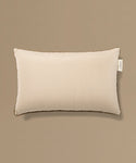 Beige pillow on a beige background