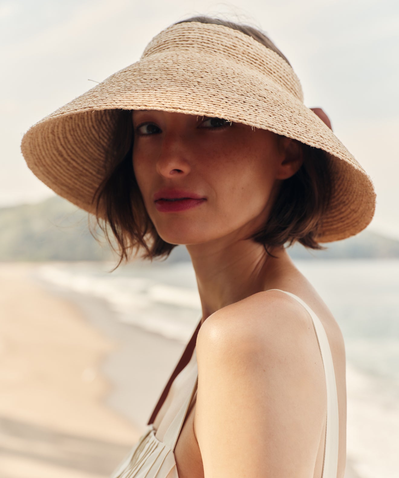 Shore Raffia Visor | Jenni Kayne