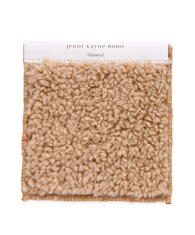 Fabric Swatch Oatmeal Sherpa | Jenni Kayne