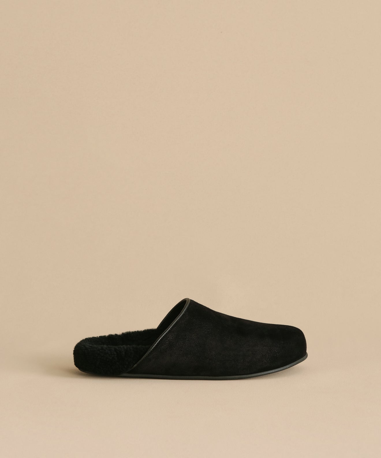 UGG Black Suede Shearling-Lined Cozy Mule Slippers Amazon.com | UGG Women main image 3