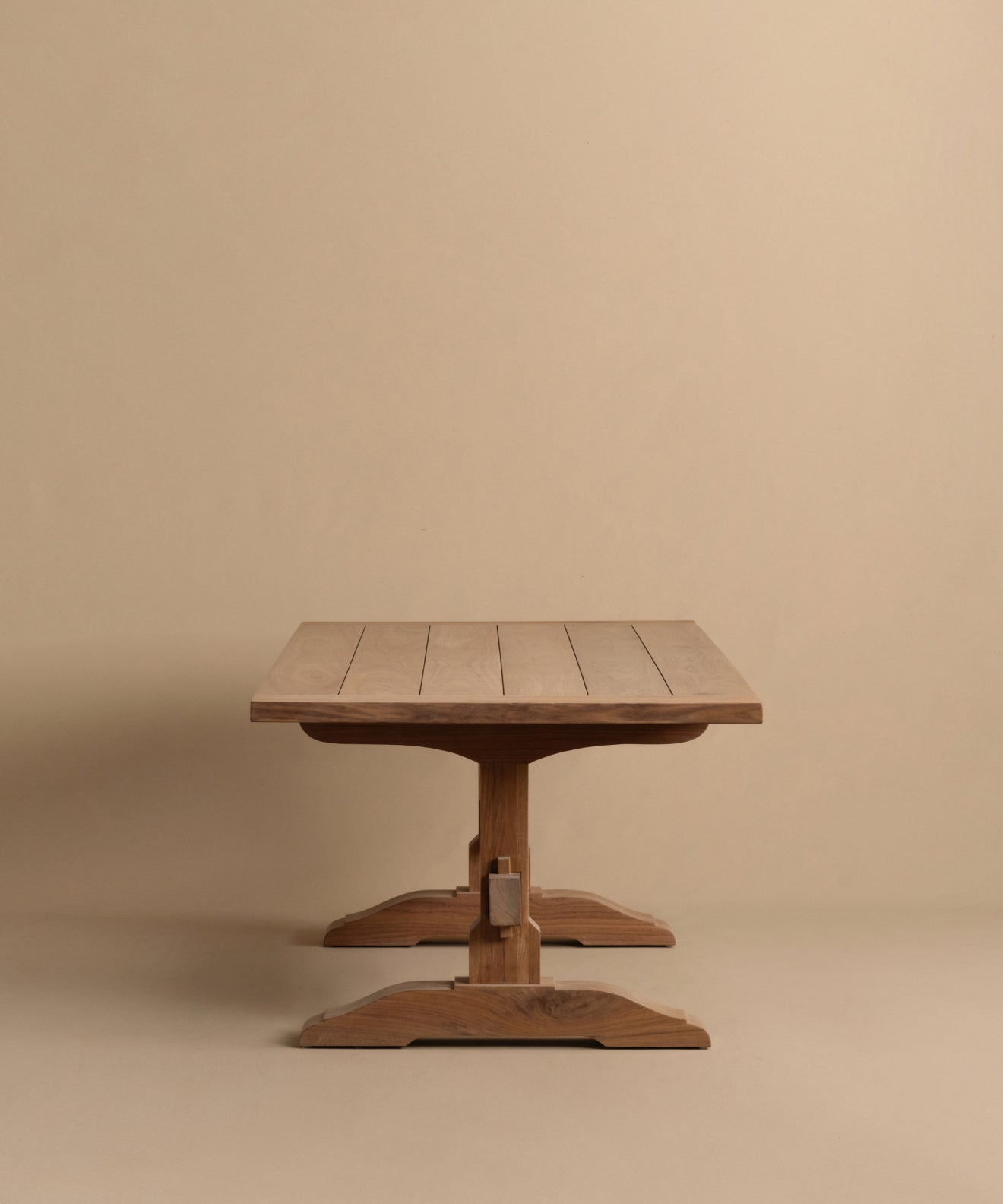 wooden trellis table Jenni Kayne Trestle Dining Table Size 72"