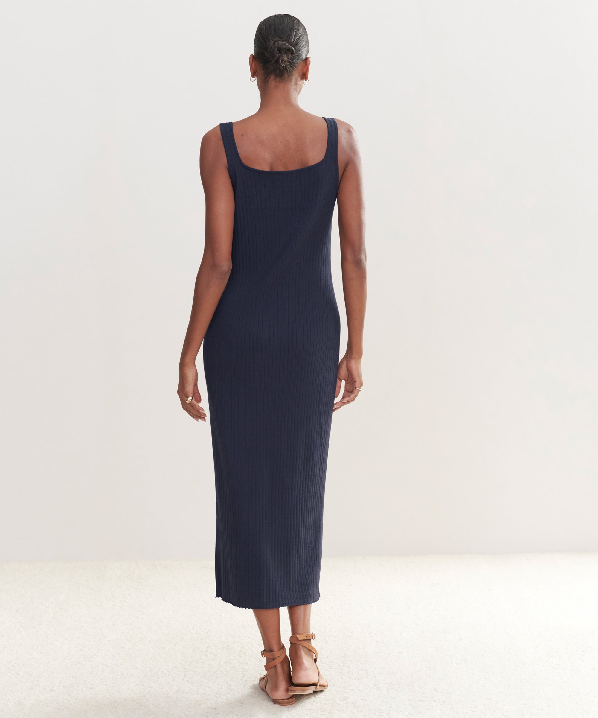 Jenni Kayne Women's Rib Tank Top Dress - Blue - Maxi Dresses Jenni Kayne Women's Rib Tank Top Dress - Blue - Maxi Dresses