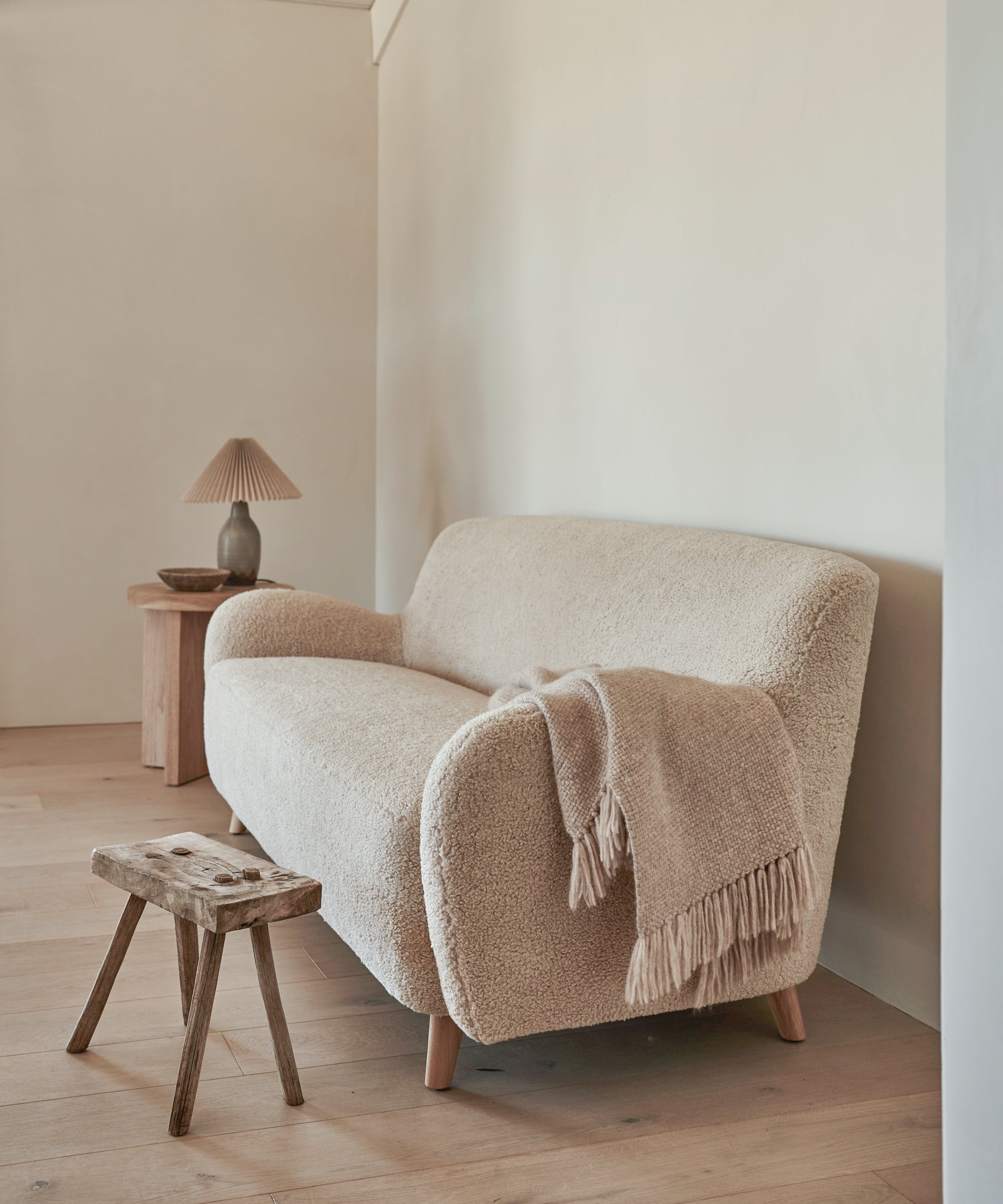 Fabric Swatch Bone Sherpa | Jenni Kayne
