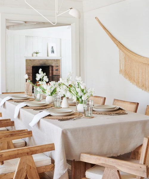 Frayed Linen Tablecloth | Jenni Kayne Frayed Linen Tablecloth | Jenni Kayne