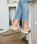 Shearling-Lined Moc Clog