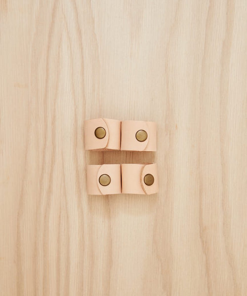 Leather Napkin Rings Set of 4