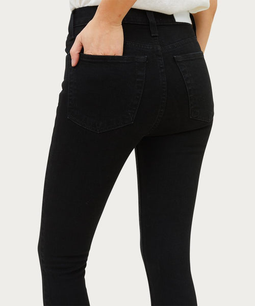 High Rise Ankle Crop Jeans