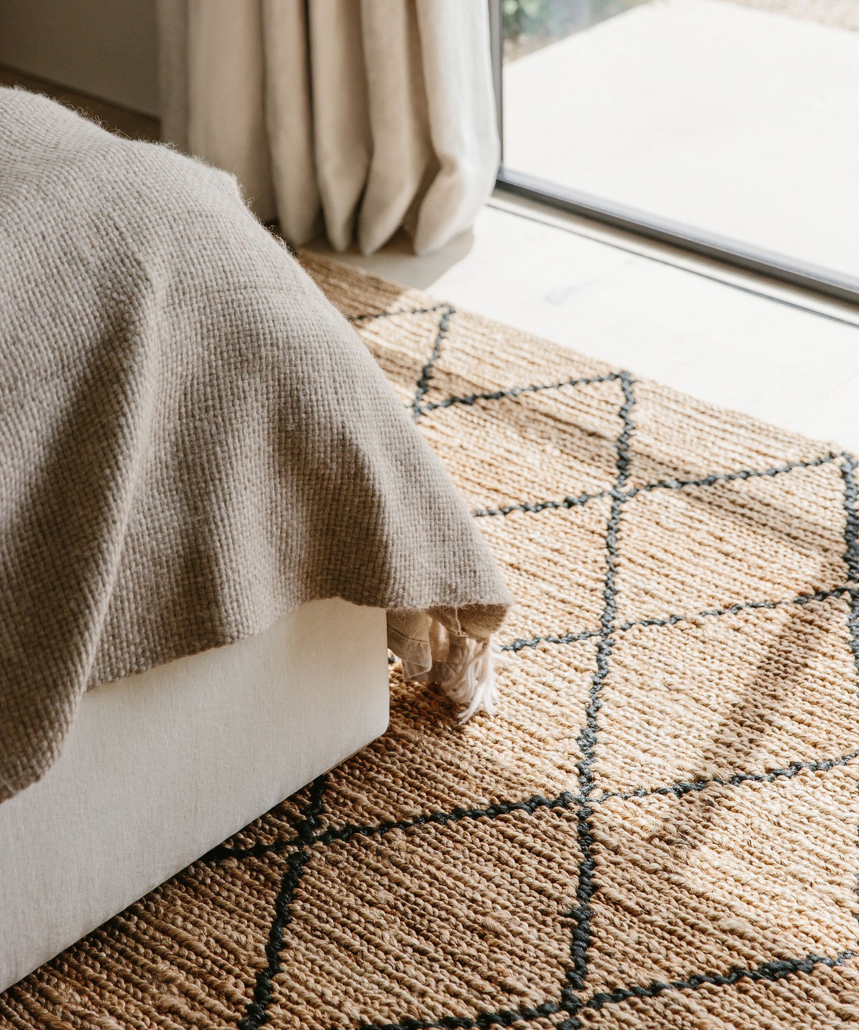 Wilder Diamond Jute Rug Jenni Kayne