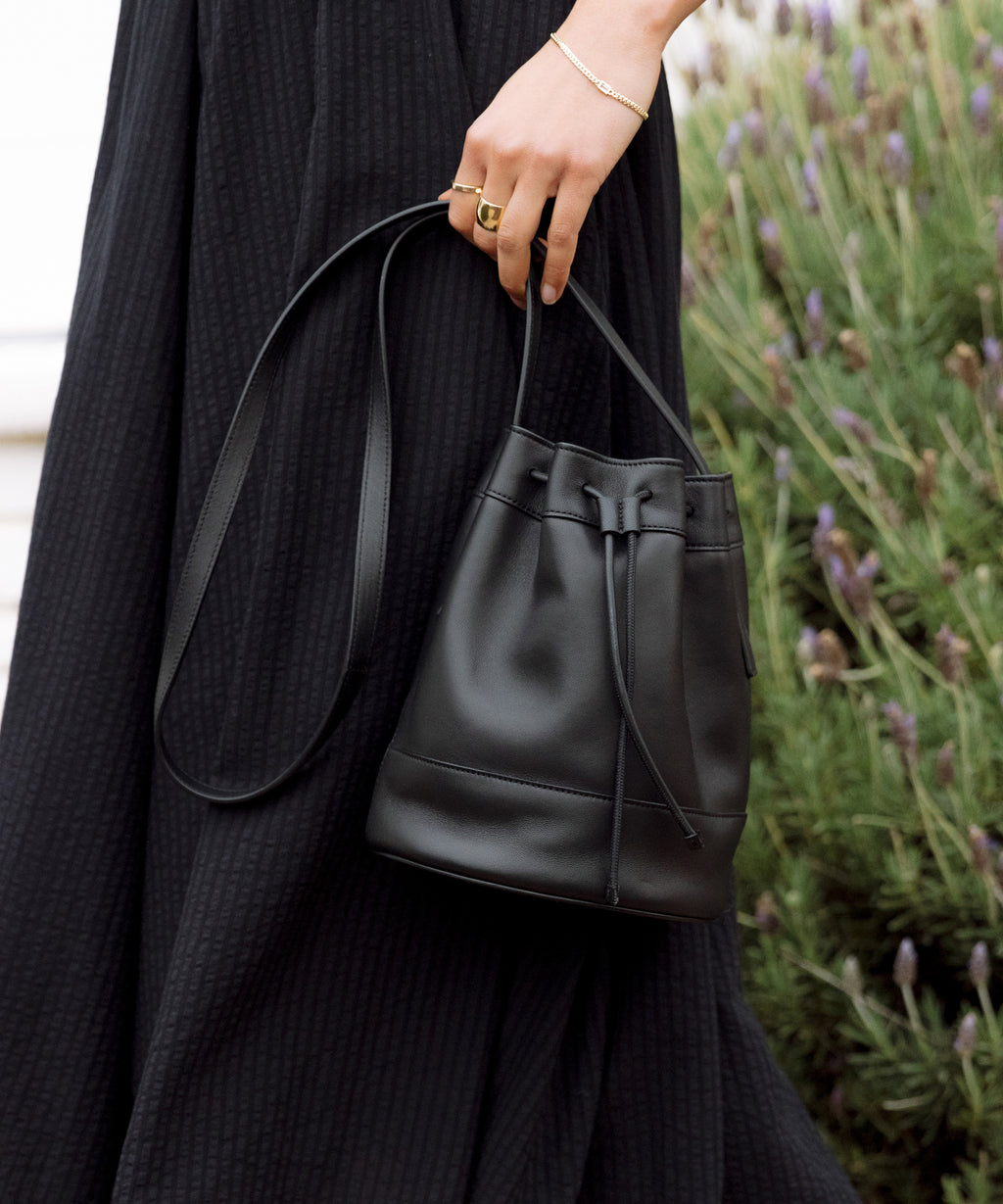 Sweet Little Thing Brown Drawstring Bucket Bag