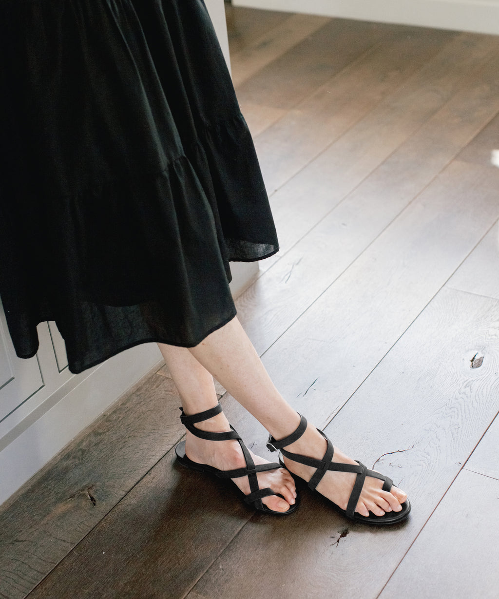 Oiled Leather Strappy Sandal – Jenni Kayne