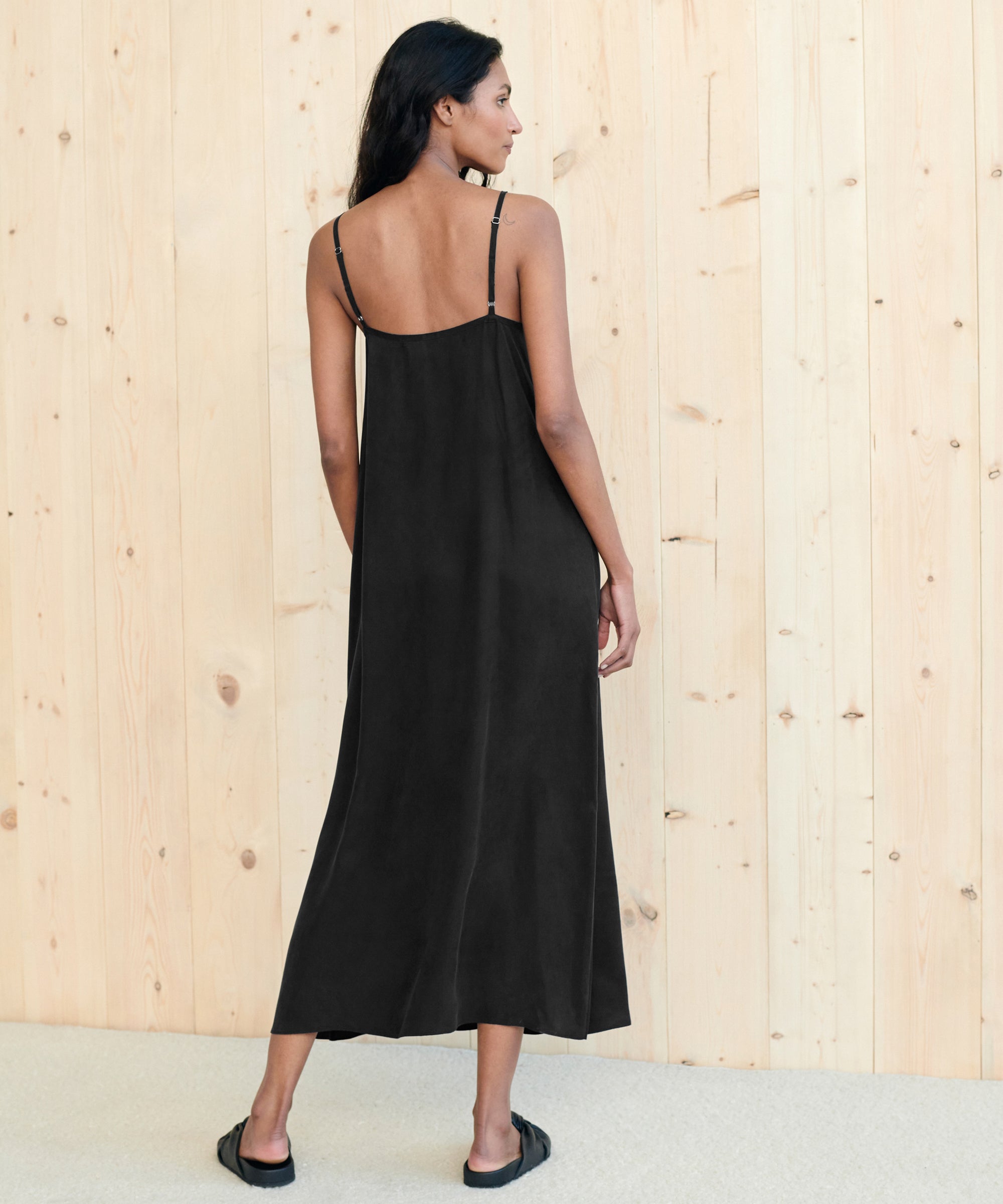 black long slip dress Rio Slip Dress