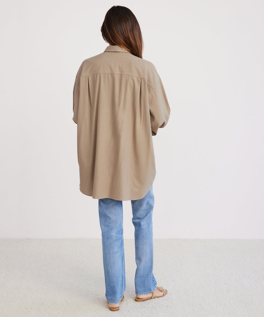 Jenni Kayne Women's Relaxed Oversized Shirt Size X-Large