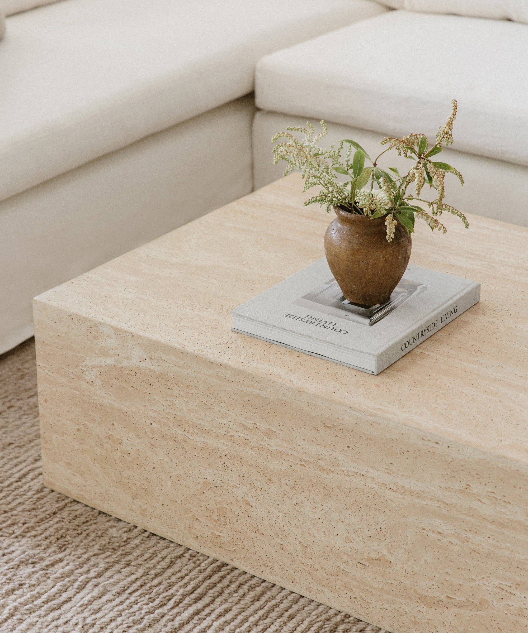 Travertine Table at Erin Mackenzie blog